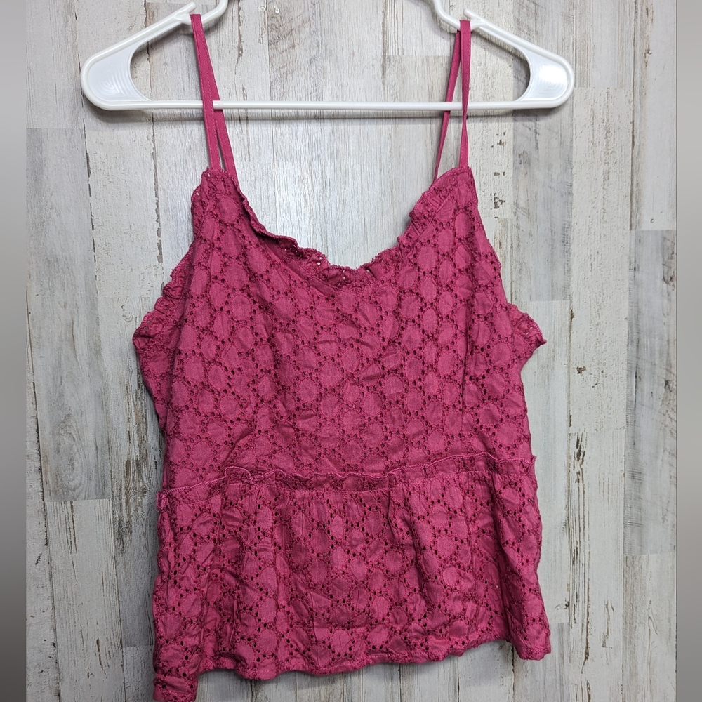 Sim & Sam Barbie Y2K Babydoll Strappy Top L NWT Barbiecore Coquette